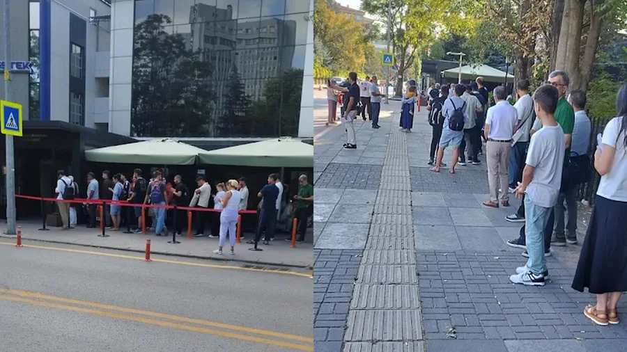 Queue at the MFA authentication office in Ankara